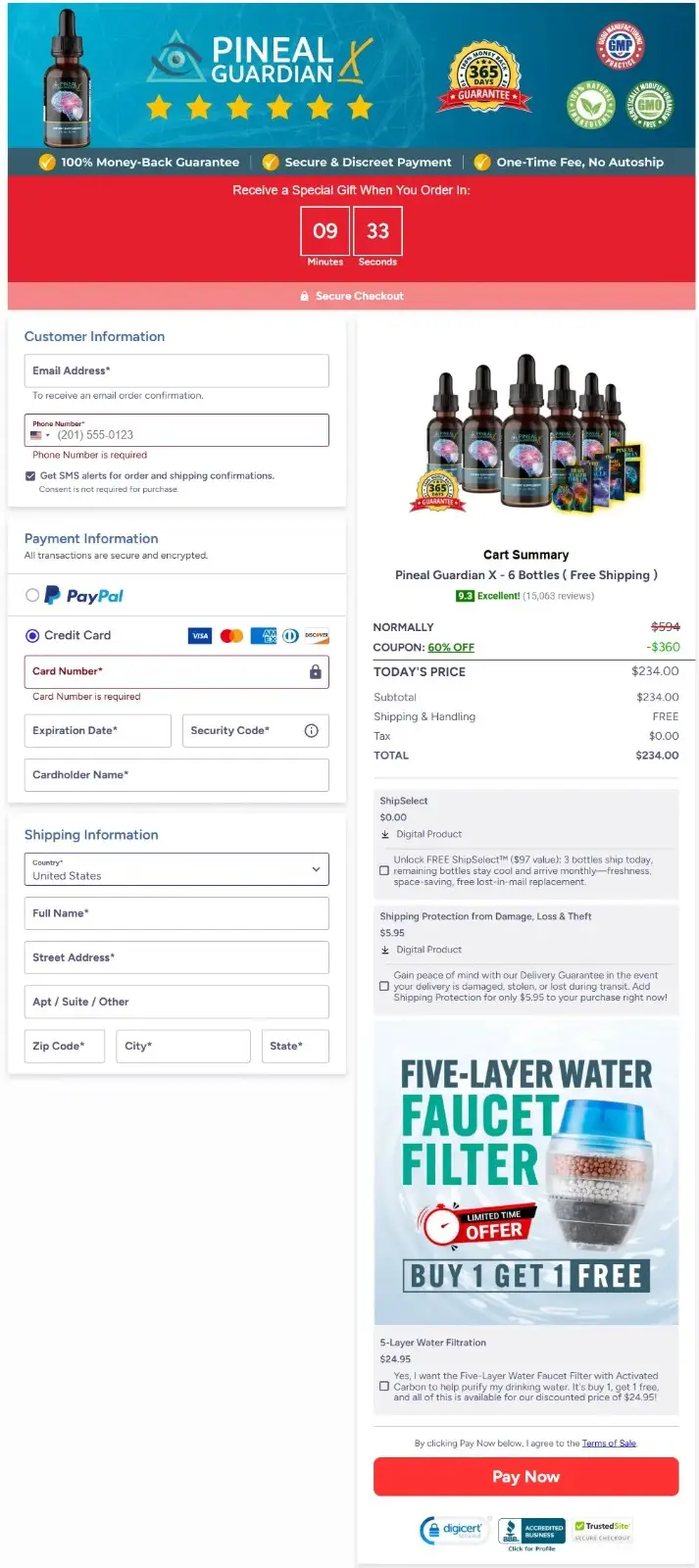 The Pineal Guardian X Cart Section